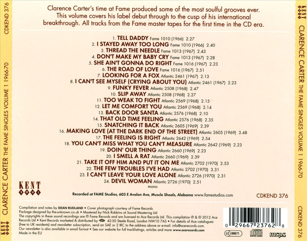 Fame Singles, Vol. 1: 1966-70 cover art