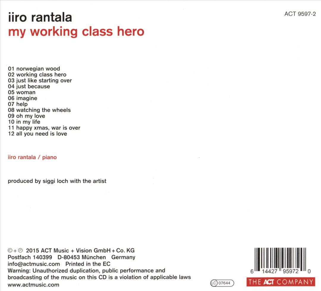 My Working Class Hero cover art