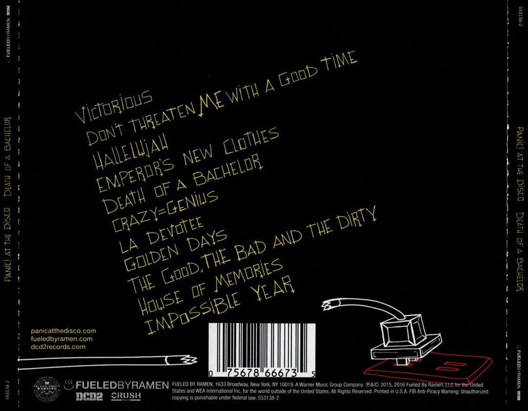 Death of a Bachelor cover art