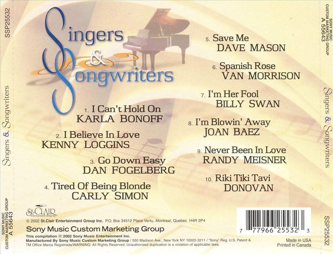 Singers and Songwriters cover art