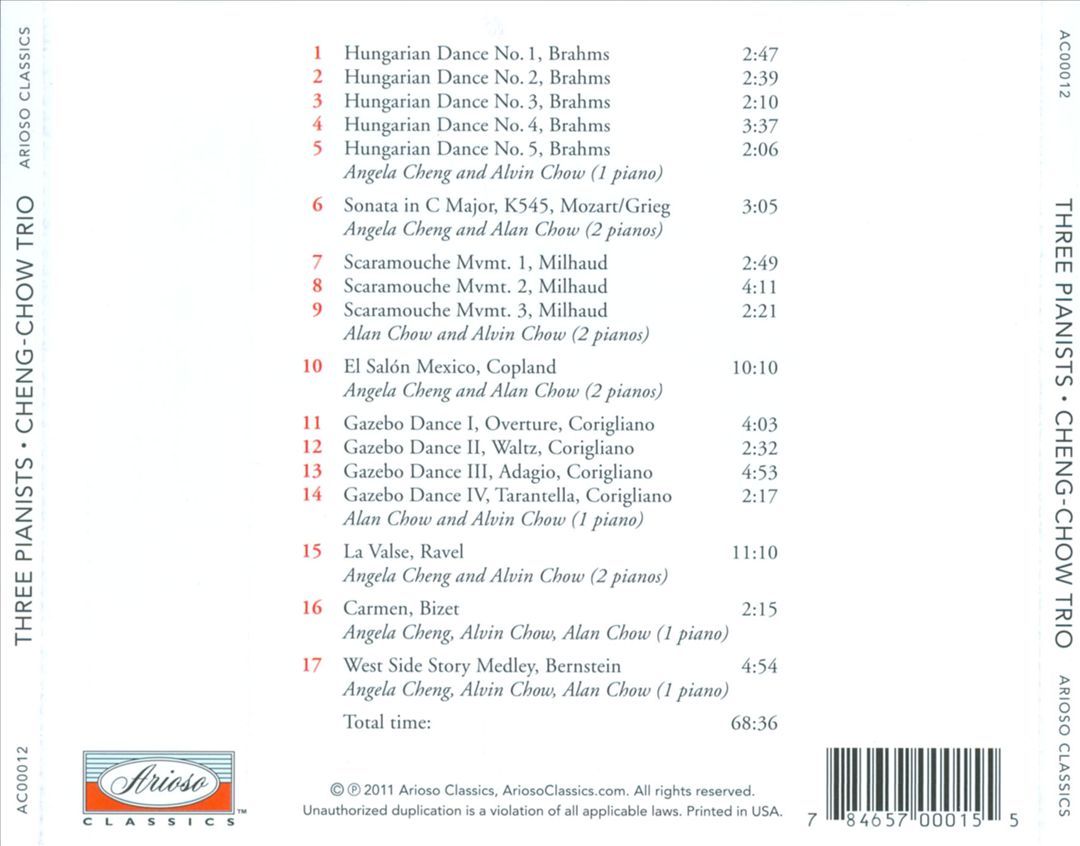 Three Pianists cover art