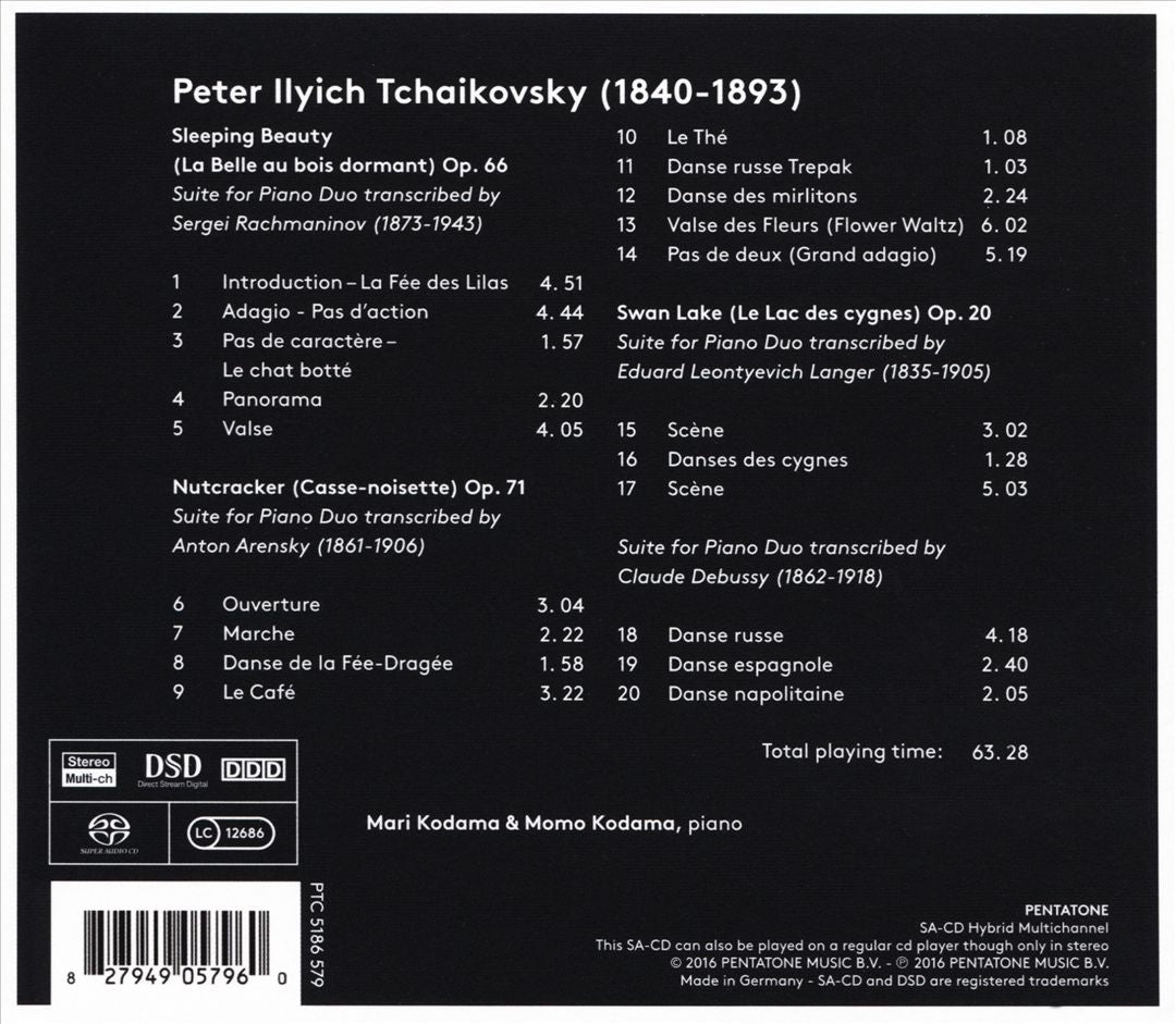 Tchaikovsky: Ballet Suites for Piano Duo cover art