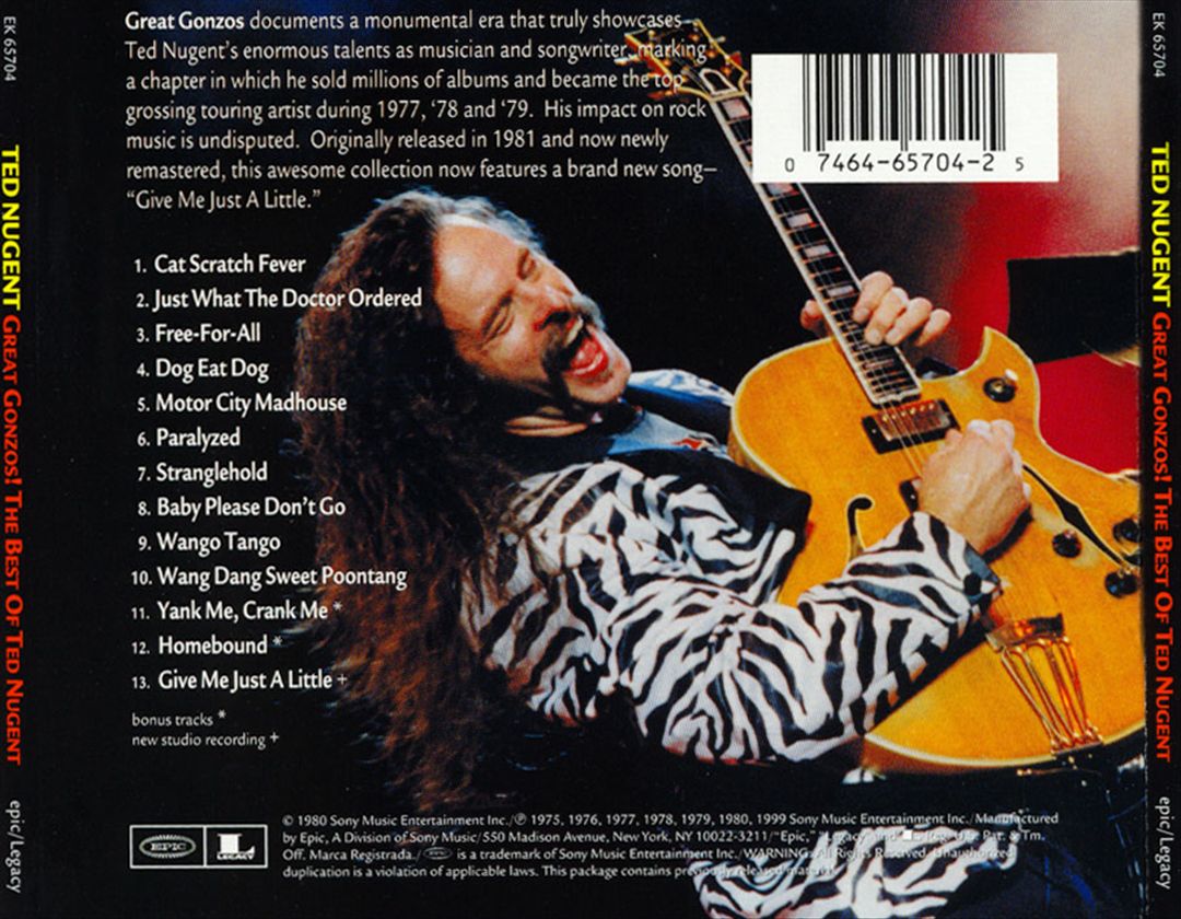 Great Gonzos! The Best of Ted Nugent cover art