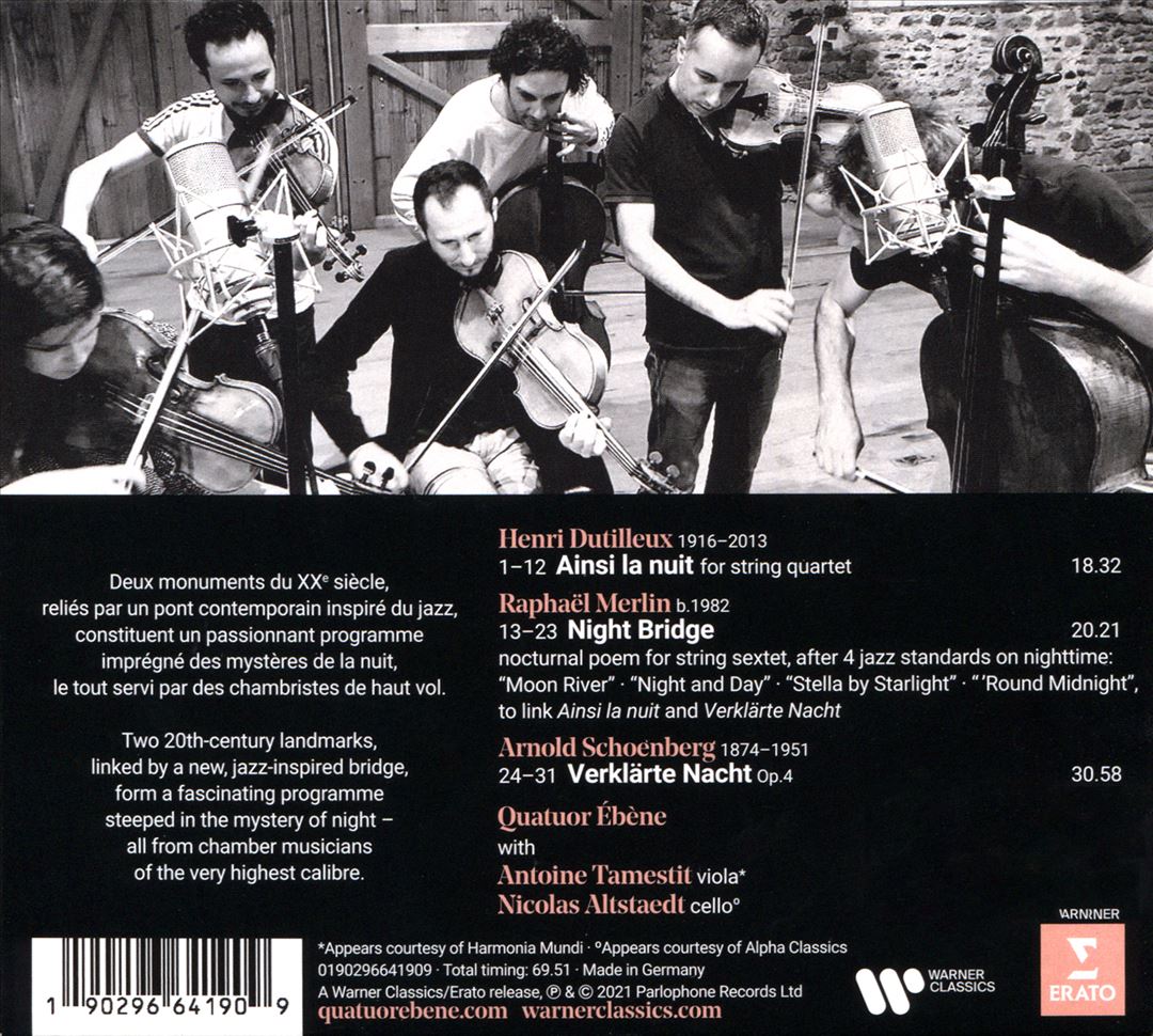 'Round Midnight: Dutilleux, Merlin, Schönberg cover art