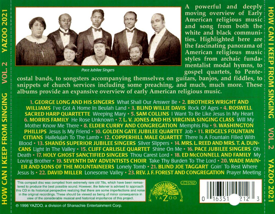 How Can I Keep from Singing, Vol. 2 cover art