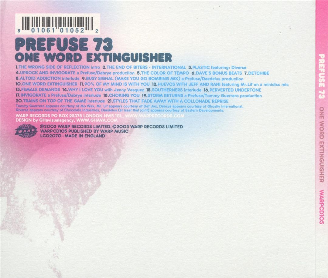 One Word Extinguisher cover art