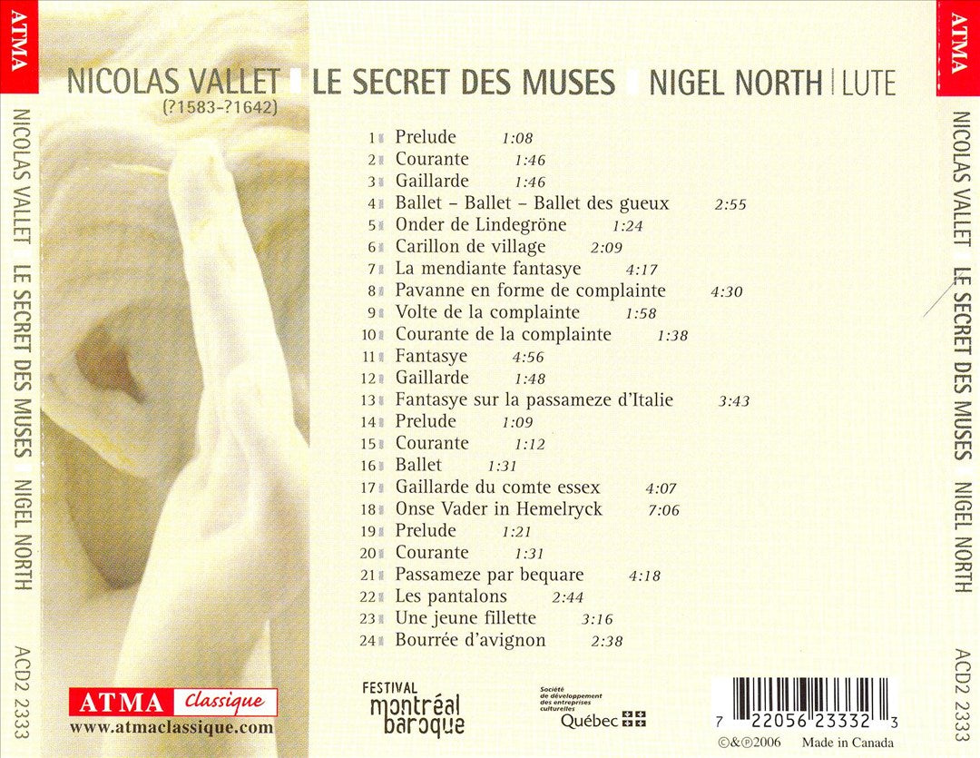 Nicolas Vallet: Le Secret des Muses cover art