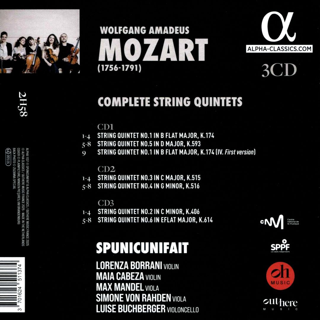 Mozart: 6 String Quintets on Historical Instruments cover art