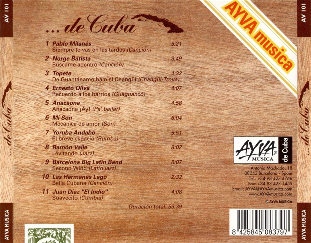 Musica de Cuba cover art