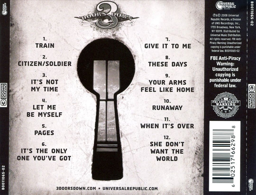 3 Doors Down cover art