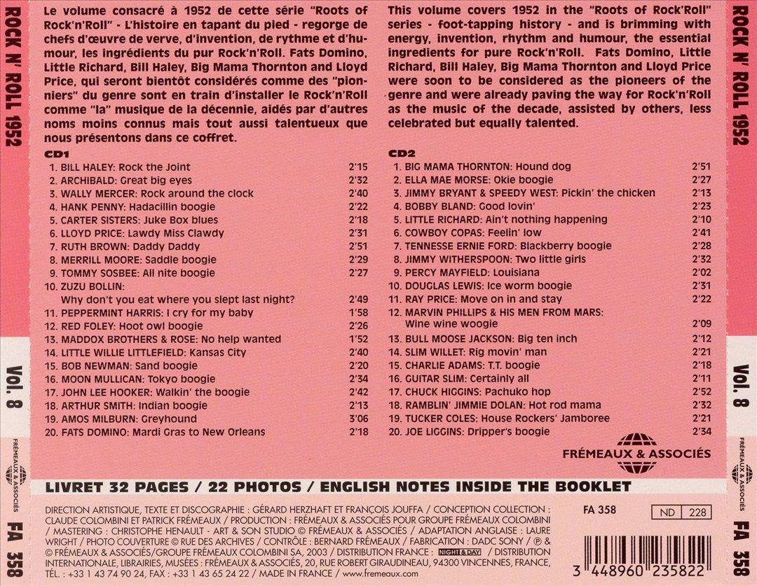 Roots of Rock and Roll 1952, Vol. 8 cover art