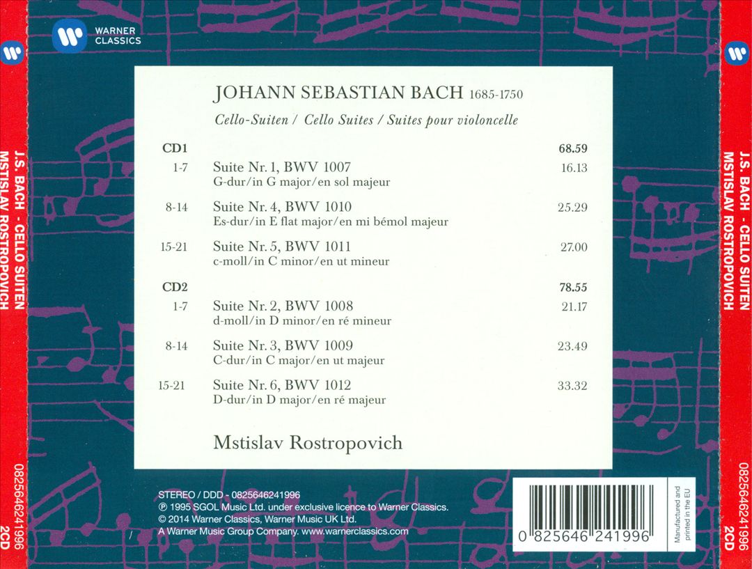 Bach: Cello-Suiten cover art