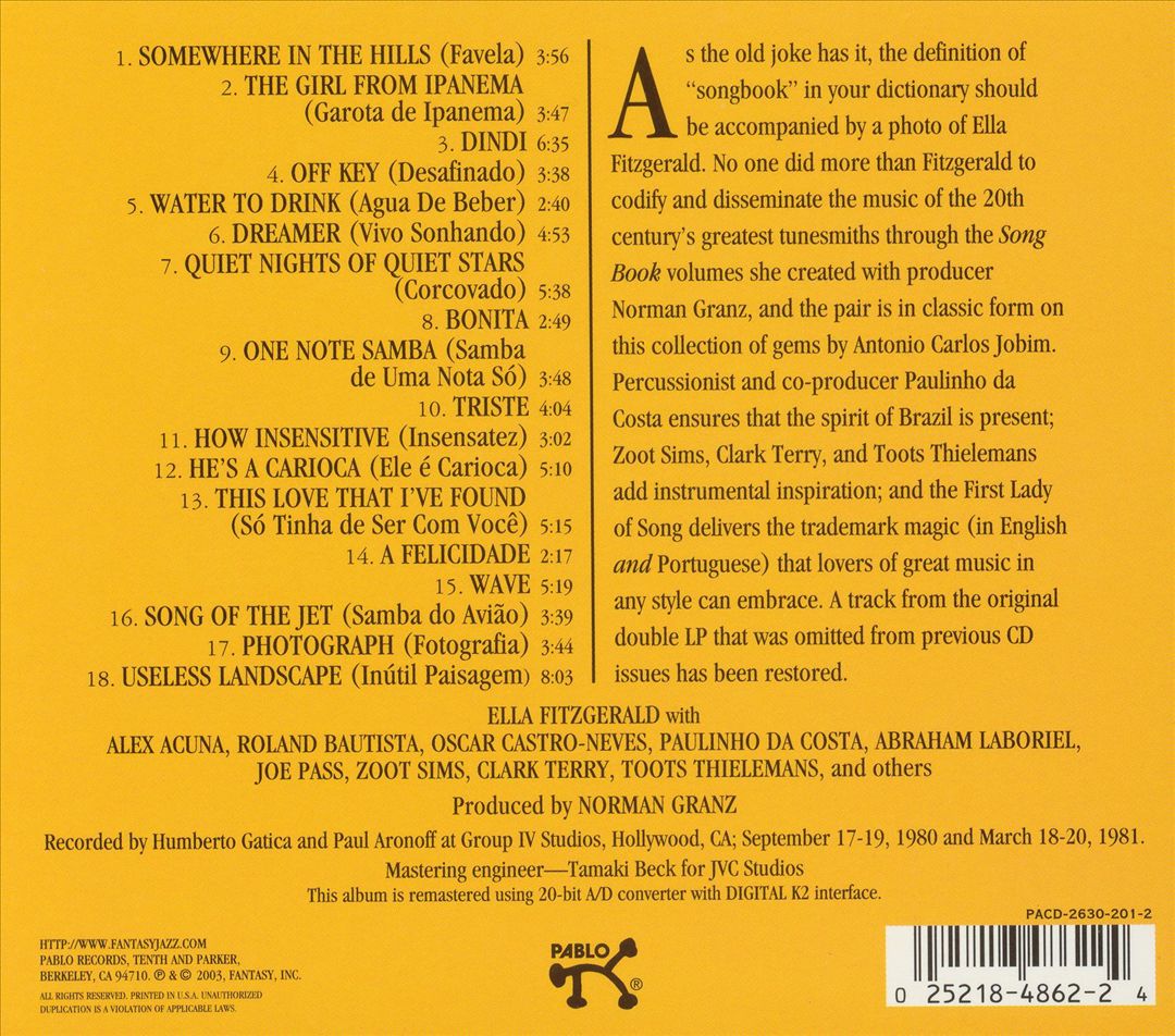 Ella Abraça Jobim: Sings the Antonio Carlos Jobim Songbook cover art