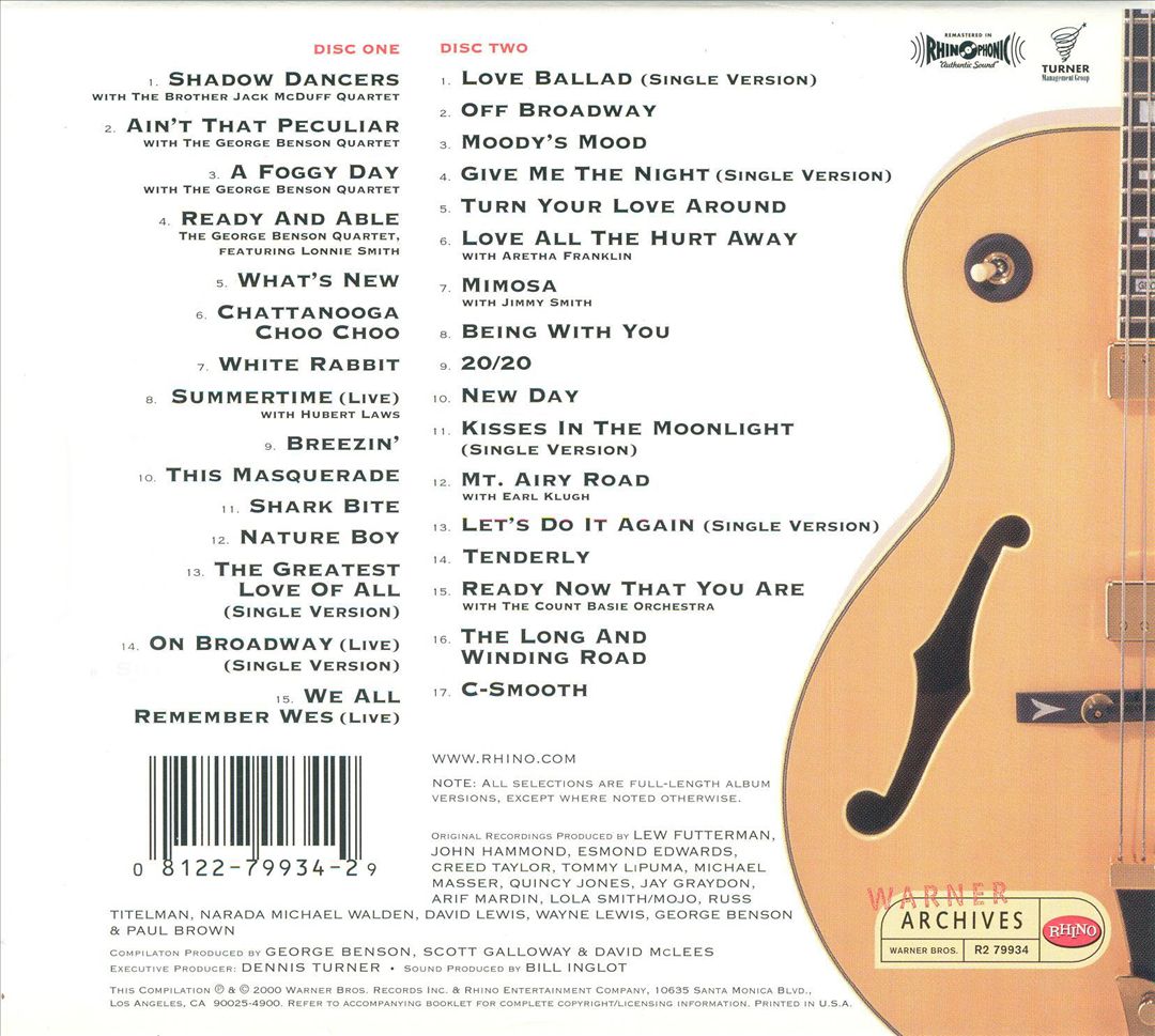George Benson Anthology cover art