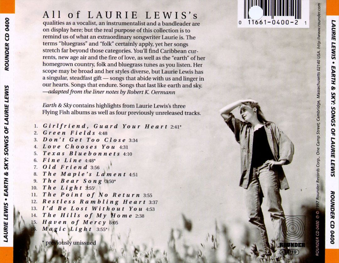 Earth & Sky: Songs of Laurie Lewis cover art