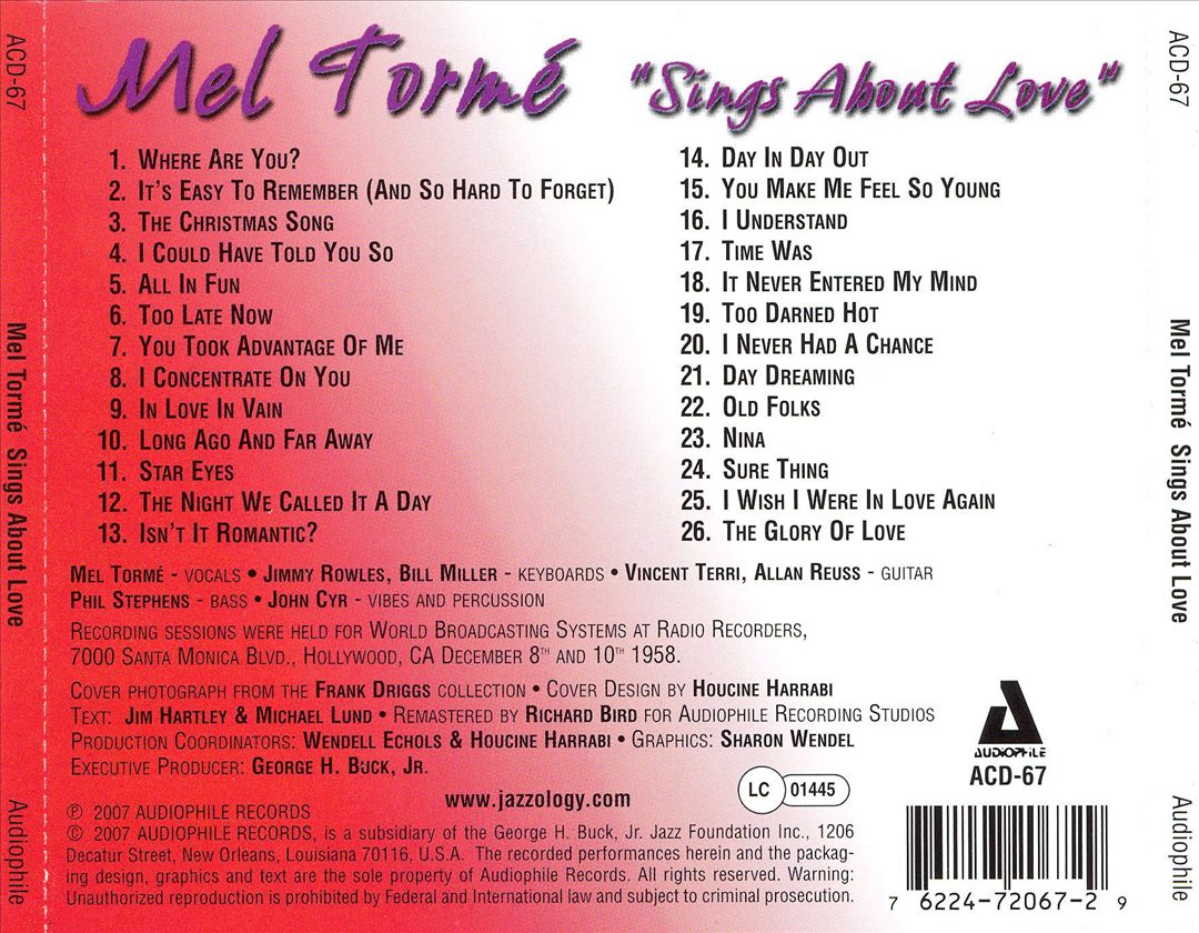 Sings About Love cover art