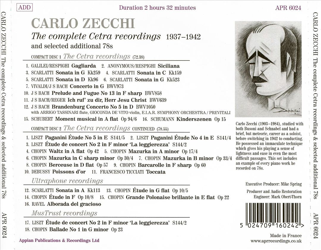 Complete Cetra Solo Recordings and selected additional 78s cover art
