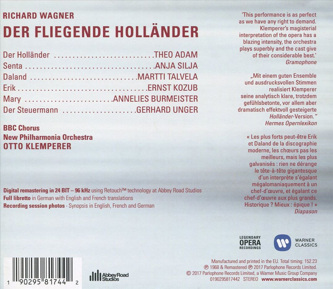 Wagner: Der fliegende Holländer cover art