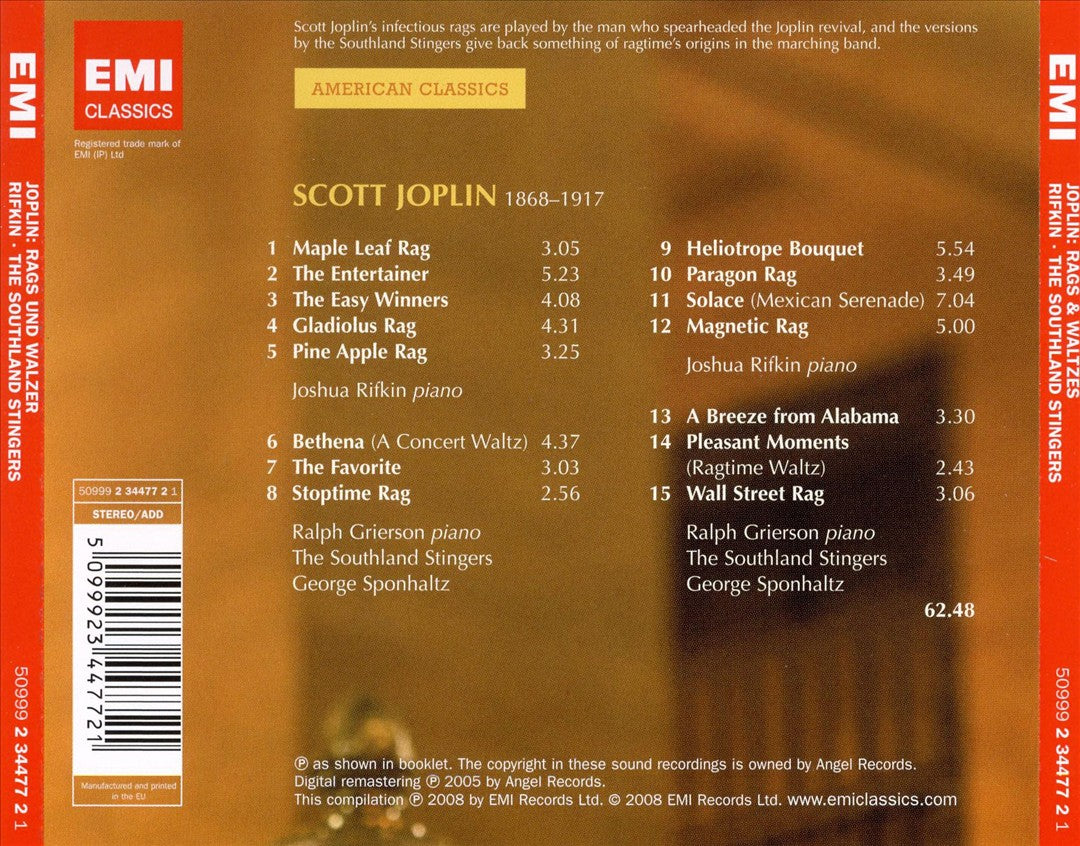Scott Joplin: Rags & Waltzes cover art