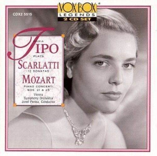 Maria Tipo plays Scarlatti and Mozart cover art