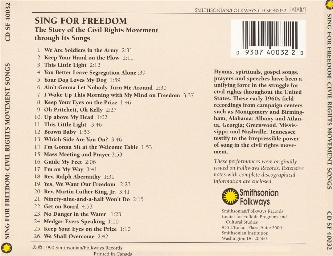 Sing for Freedom: Civil Rights Movement Songs cover art