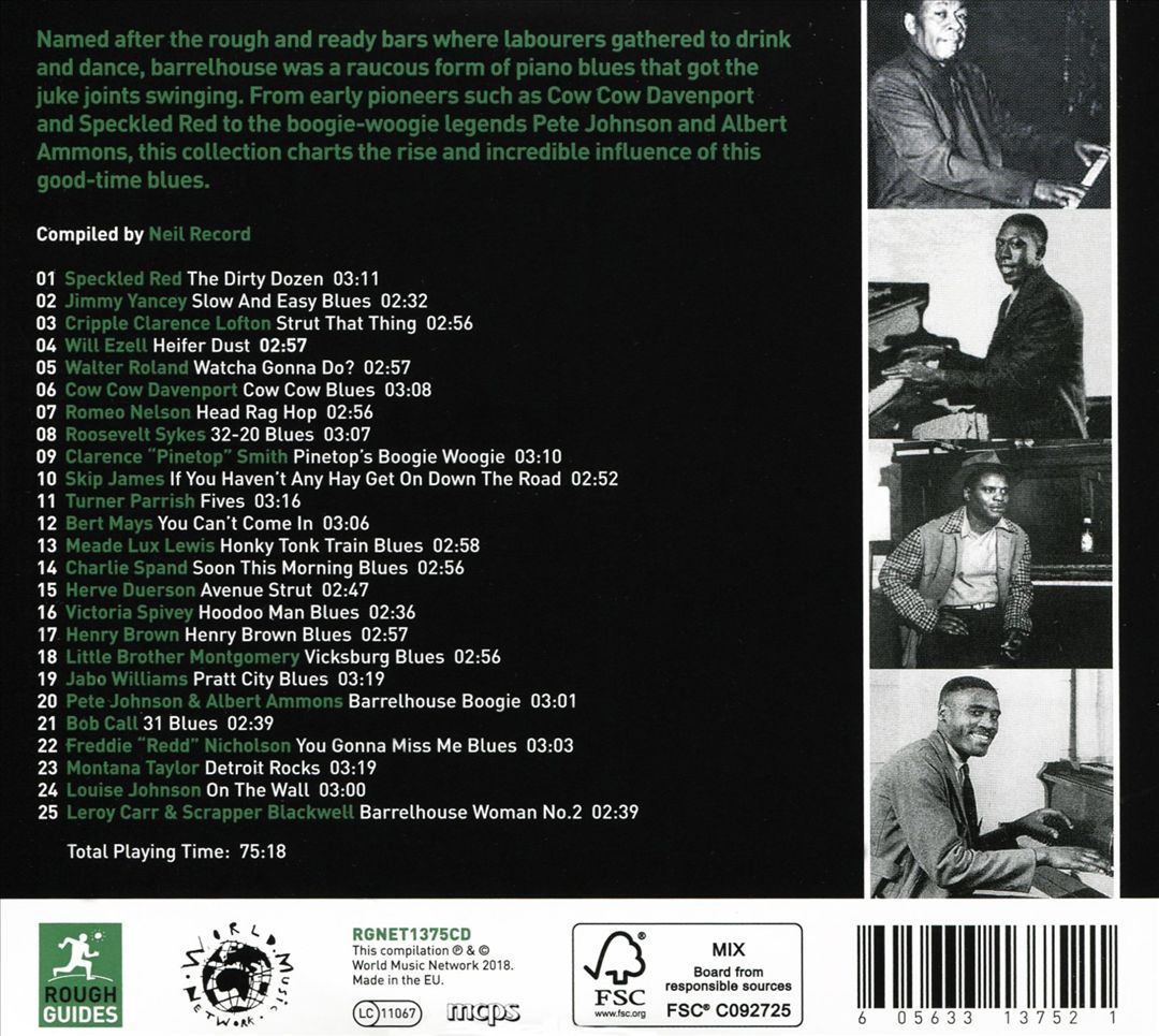 Rough Guide to Barrelhouse Blues cover art