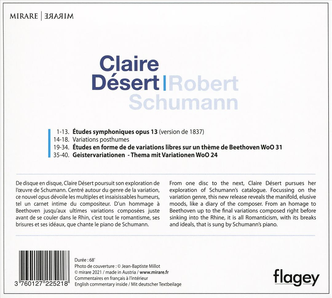 Schumann: Études symphoniques, Op. 13; Études sur un thème de Beethoven, WoO 31; Geistervariationen, WoO 24 cover art