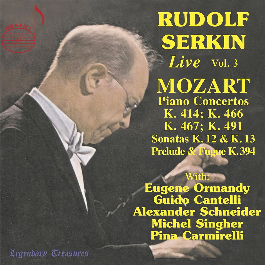 Rudolf Serkin Live, Vol. 3: Mozart cover art