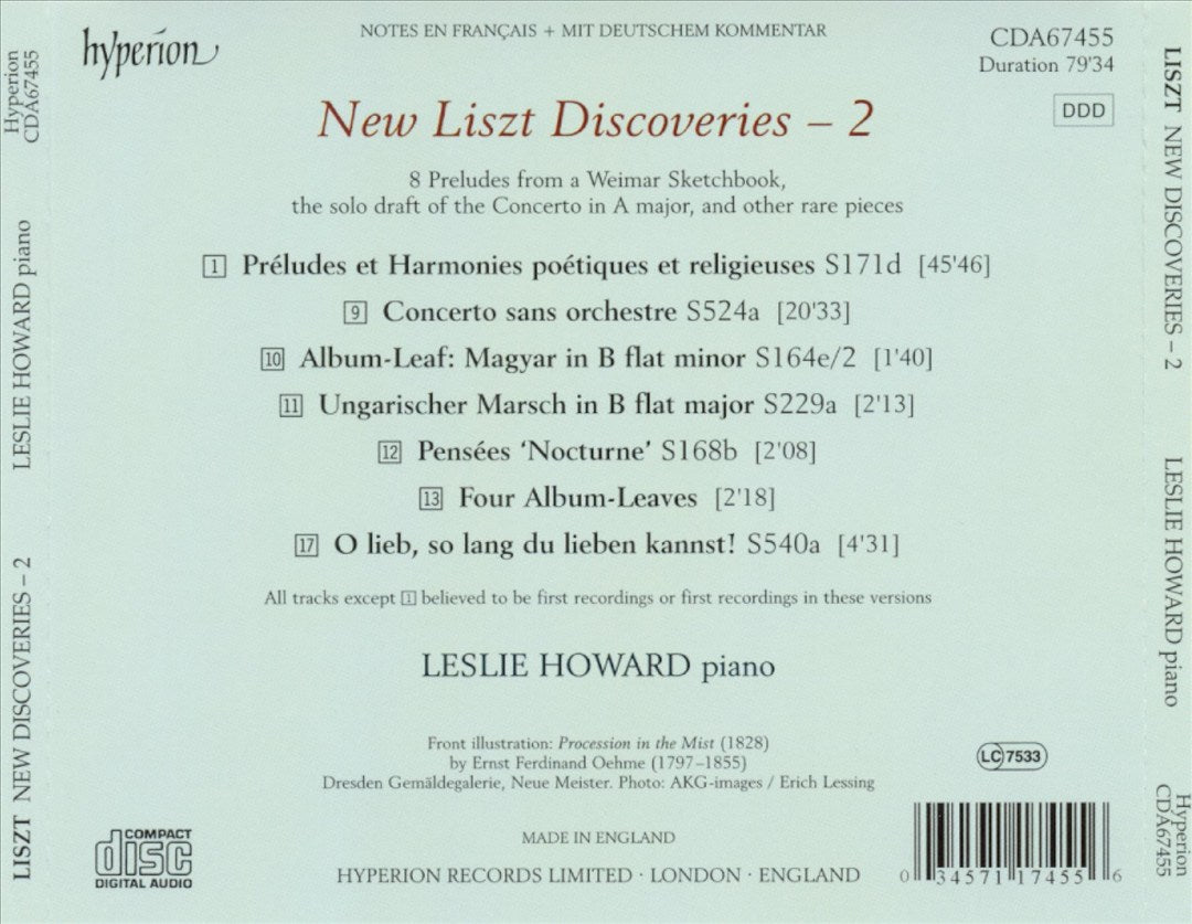 Liszt: New Discoveries, Vol. 2 cover art