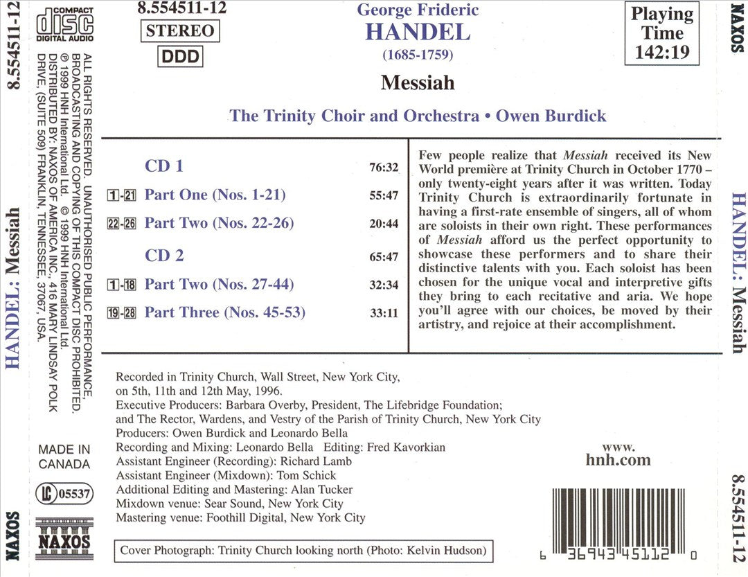 Handel: Messiah cover art