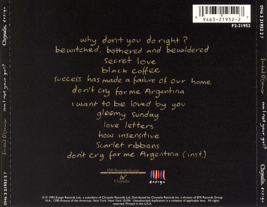 Am I Not Your Girl? cover art