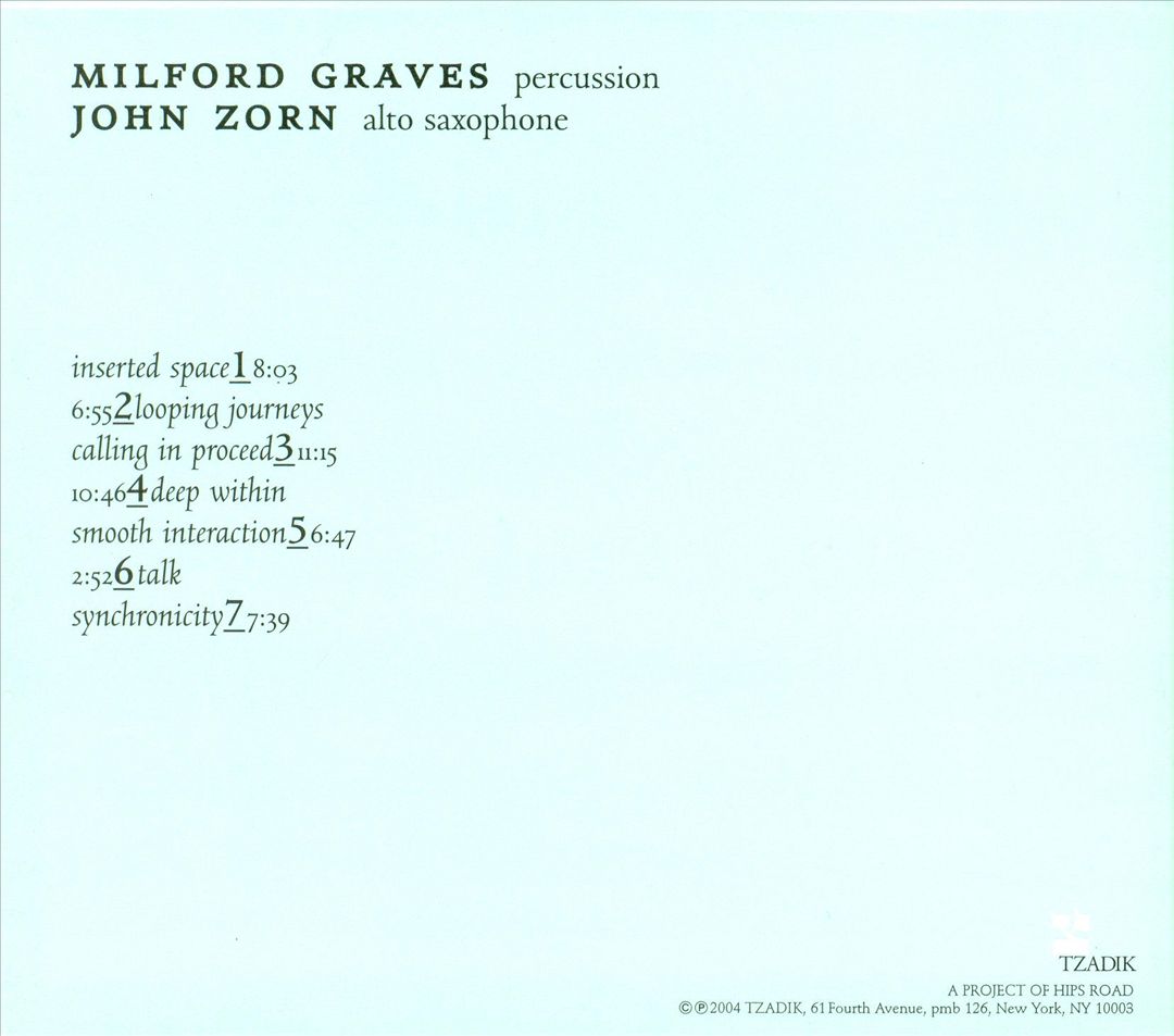 Milford Graves and John Zorn: 50th Birthday Celebration cover art