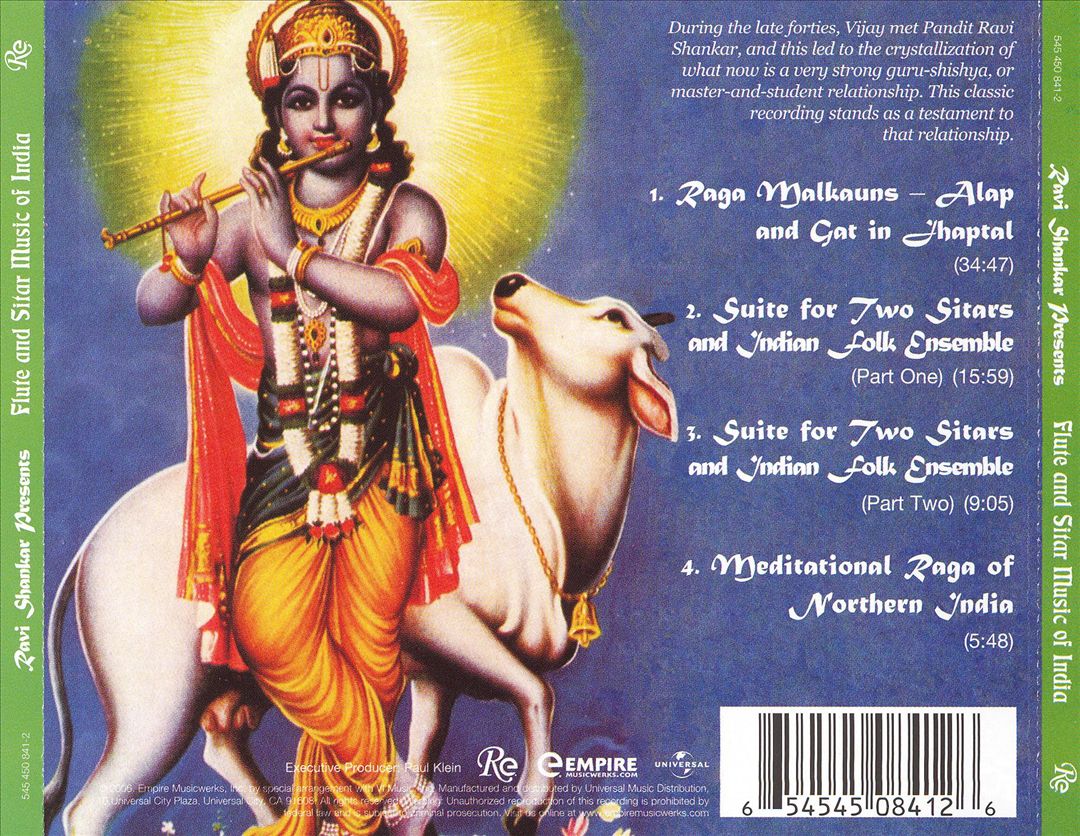 Flute and Sitar Music of India cover art