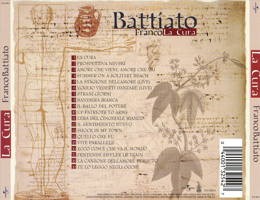 Cura: The Best of Franco Battiato cover art