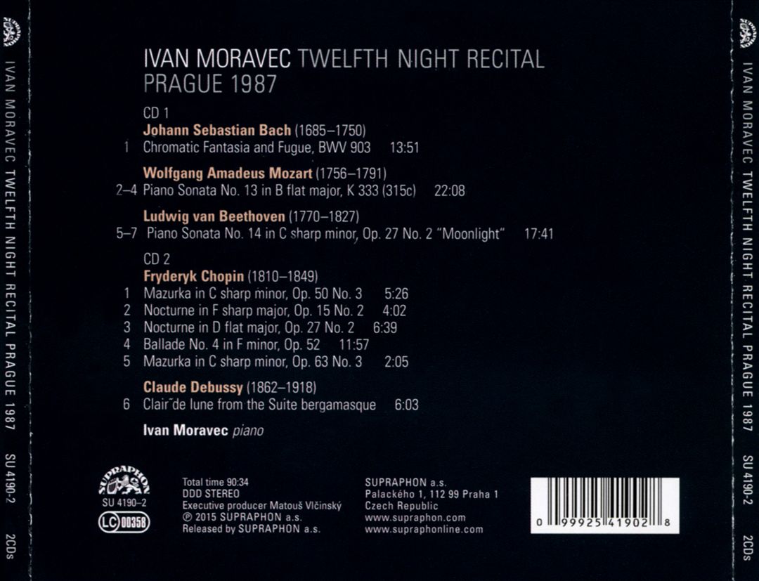 Twelfth Night Recital, Prague 1987 cover art