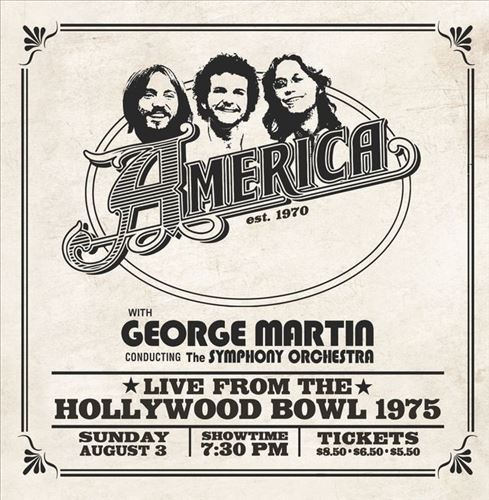 America: Live At The Hollywood Bowl 1975 cover art