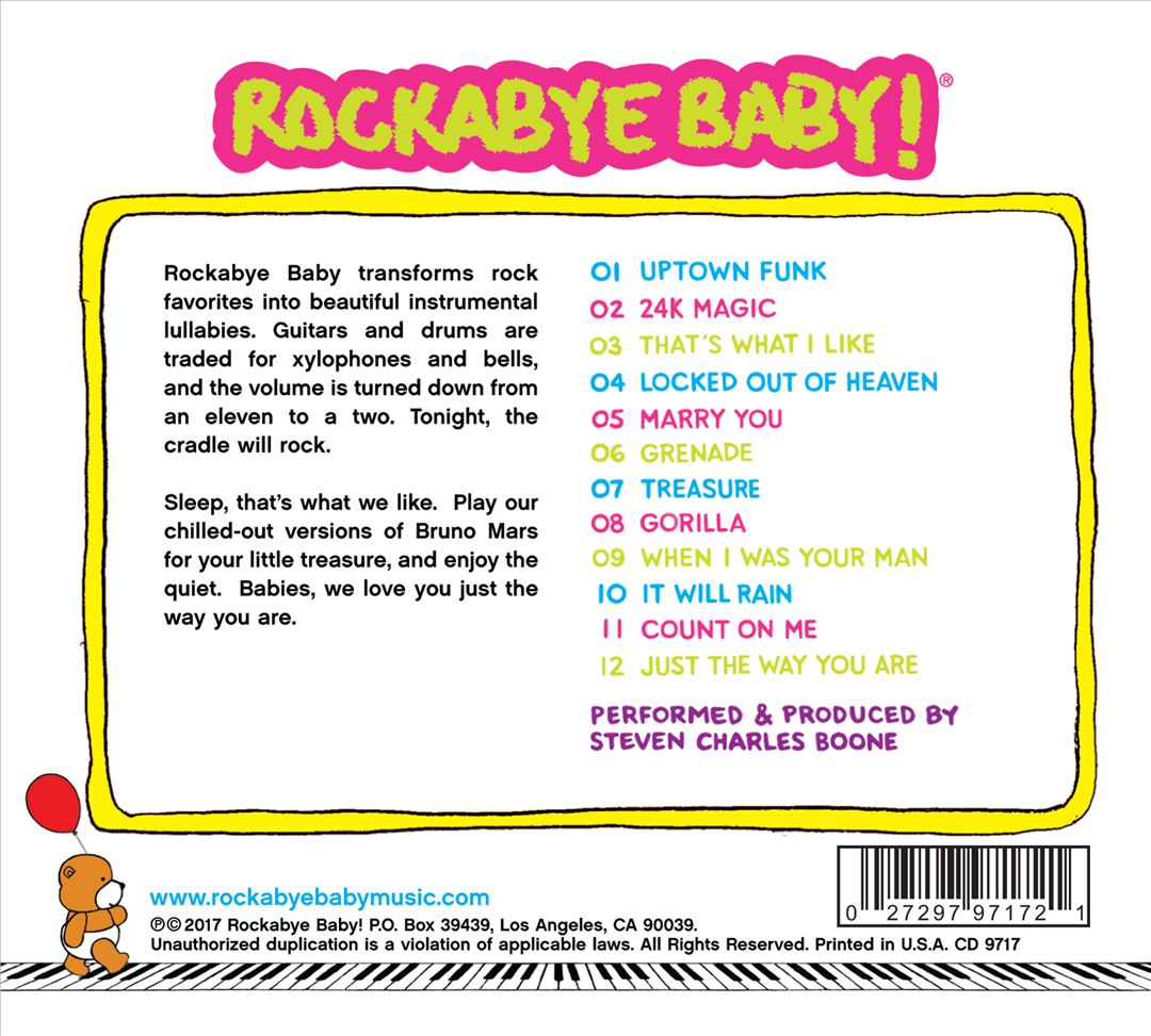 Lullaby Renditions of Bruno Mars cover art