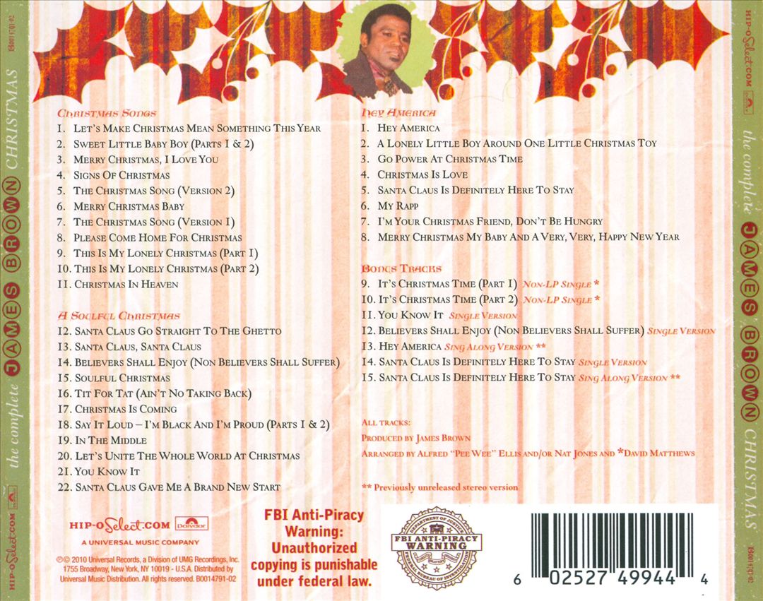 Complete James Brown Christmas cover art