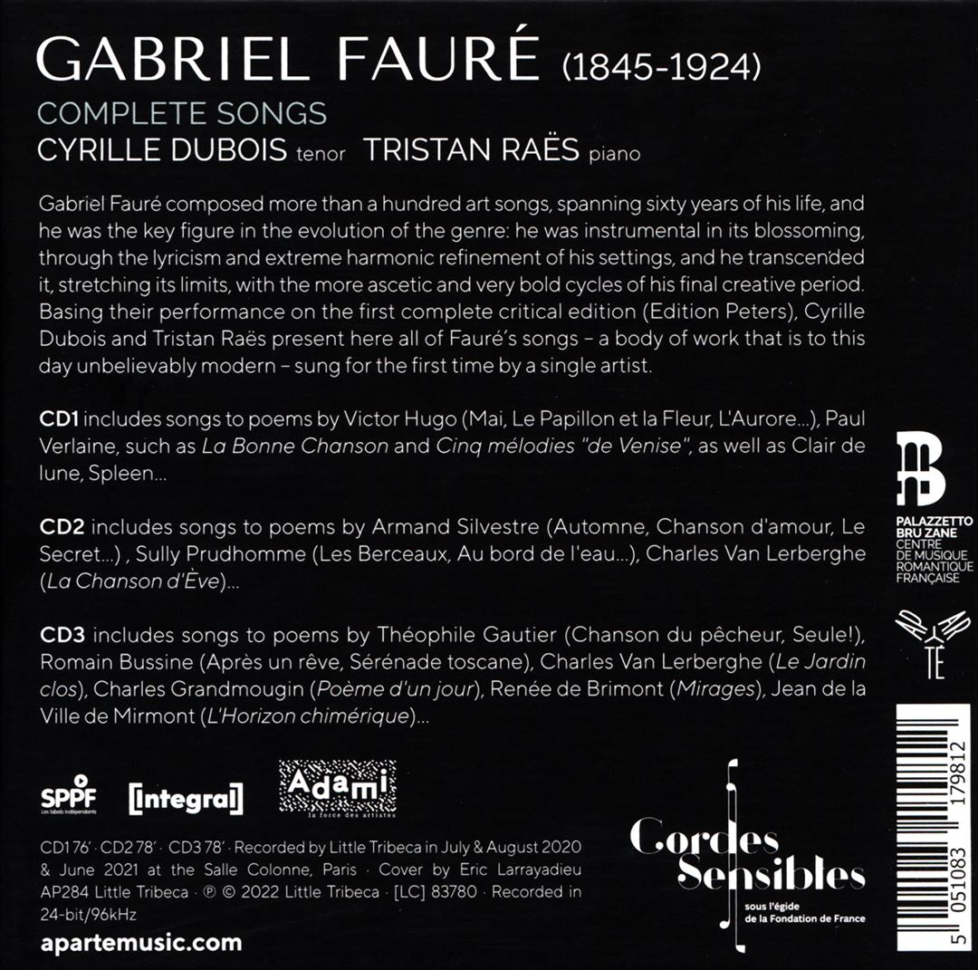 Fauré: Complete Songs cover art