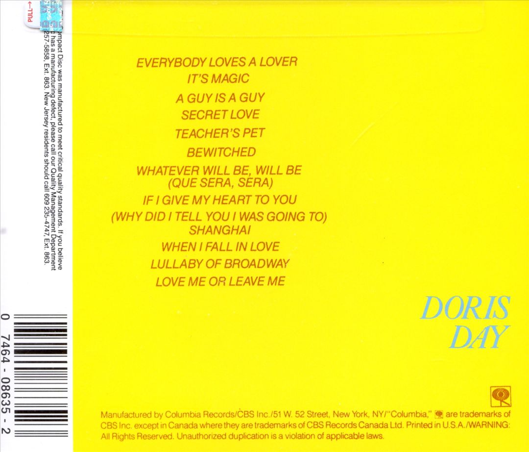 Doris Day's Greatest Hits cover art