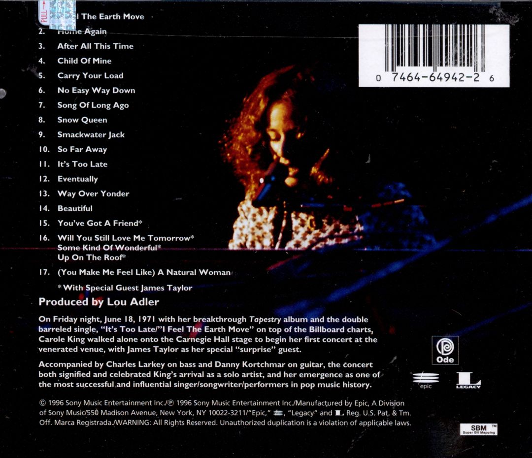 Carnegie Hall Concert: June 18, 1971 cover art