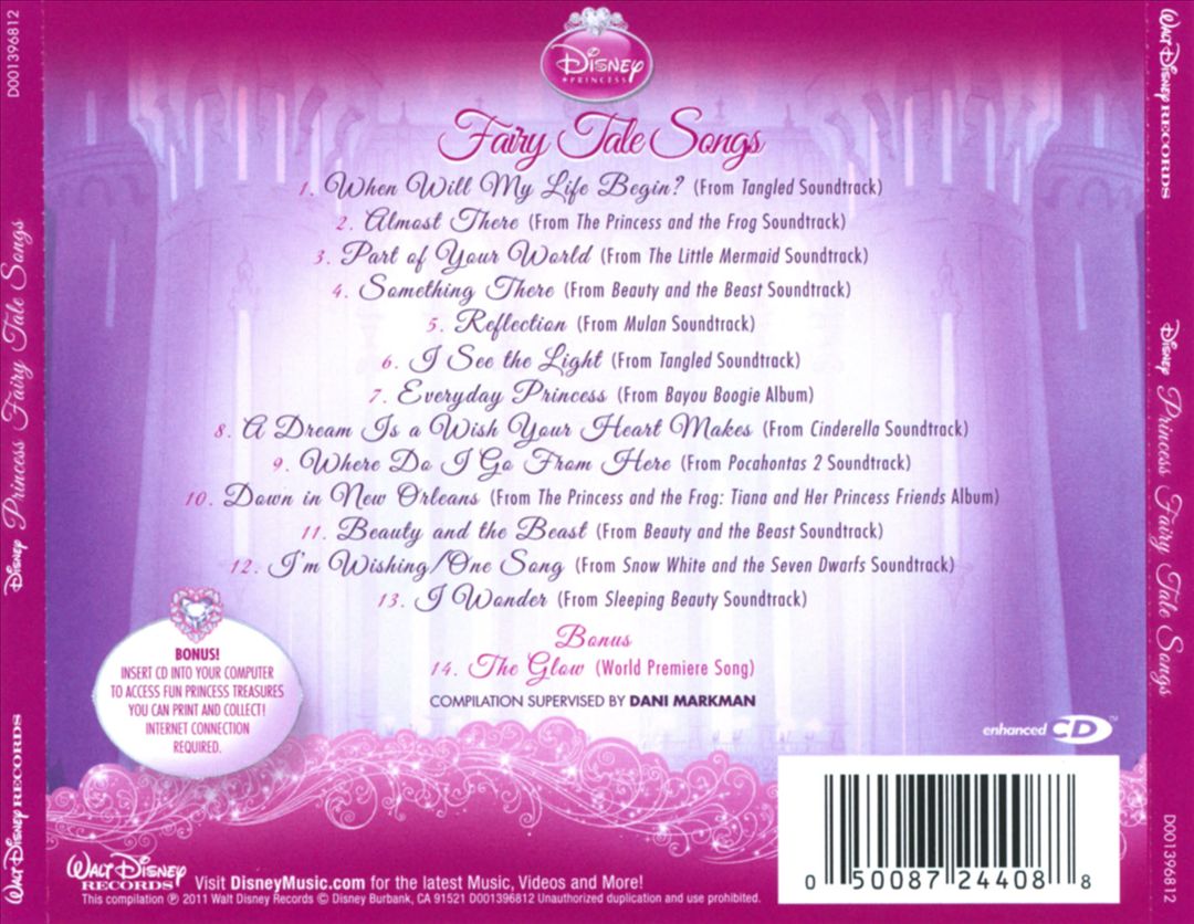 Disney Princess: Fairy Tale Songs cover art