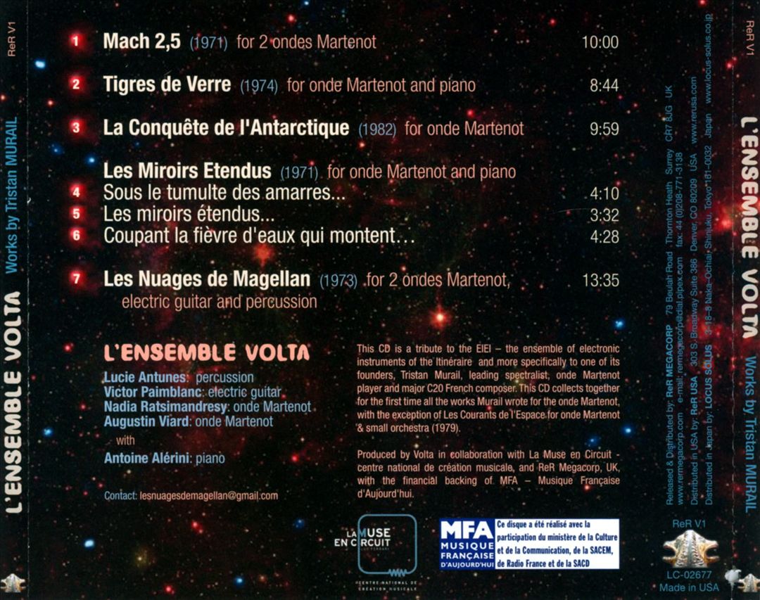 Nuages de Magellan: Works by Tristan Murail cover art