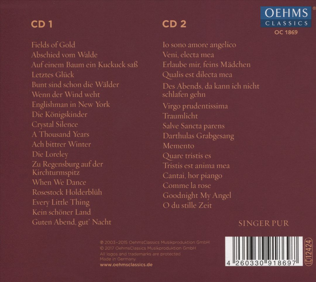 Best of Singer Pur cover art