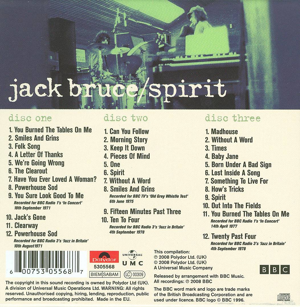 Spirit: Live at the BBC 1971-1978 cover art