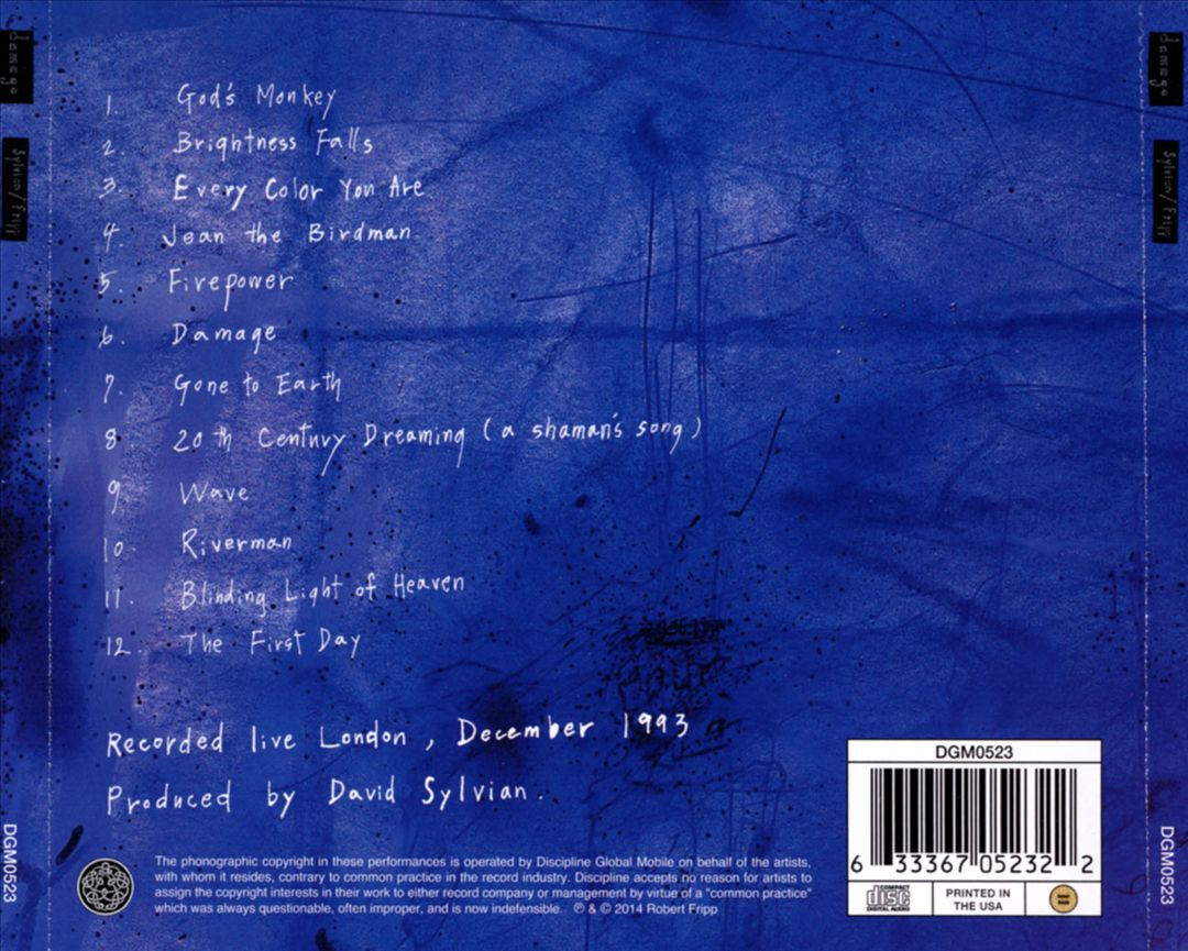 Damage cover art