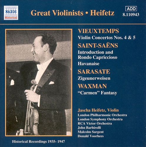 Great Violinists: Heifetz cover art