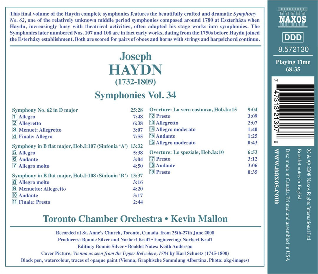 Haydn: Symhponies, Vol. 34 cover art