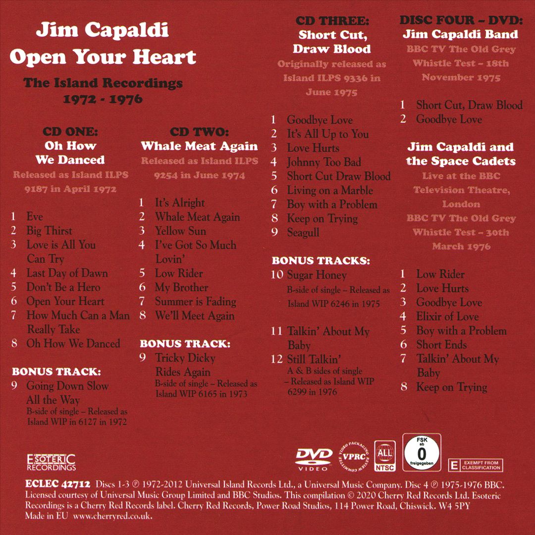 Open Your Heart: Island Recordings 1972-1976 cover art