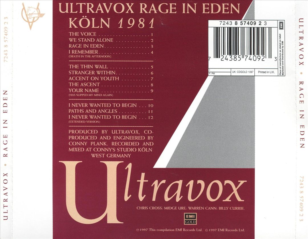 Rage in Eden cover art